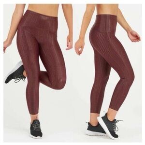 Spanx | Booty Boost® Active 7/8 Leggings, Metallic Mist | L